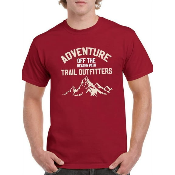 Adventure Off The Beaten Path T-Shirt Men -Smartprints Designs, Male Large