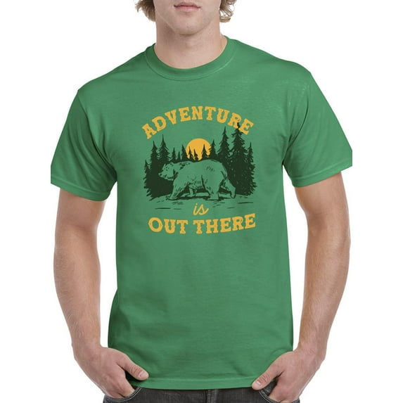 Adventure Out There Art T-Shirt Men -Smartprints Designs, Male x-Large