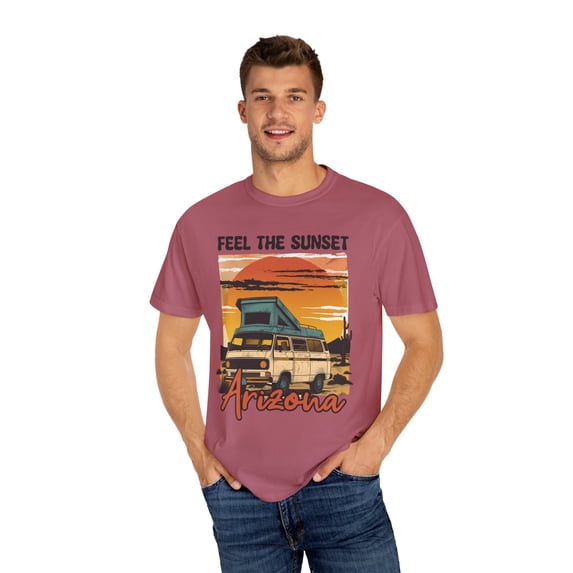 Adventure Outdoors Camp Unisex Comfort Colors Shirt Arizona RV Hiker Theme