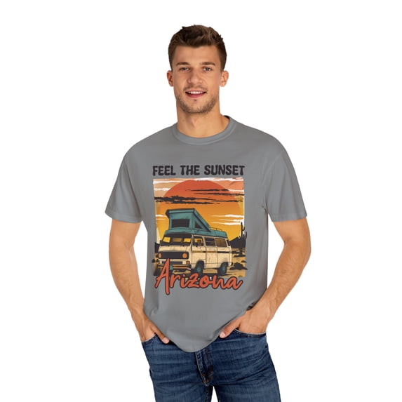 Adventure Outdoors Camp Unisex Comfort Colors Shirt Arizona RV Hiker Theme