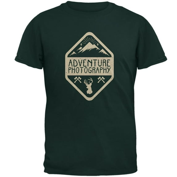 Adventure Photography Mens T Shirt Forest Green 2XL
