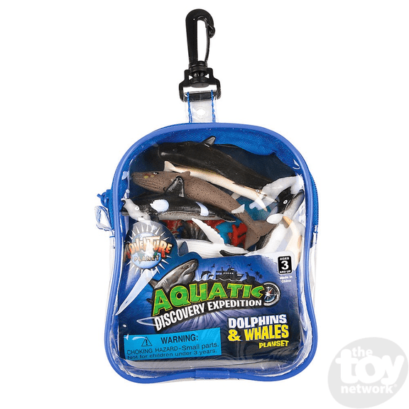 12 PC DOLPHIN AND WHALE SET