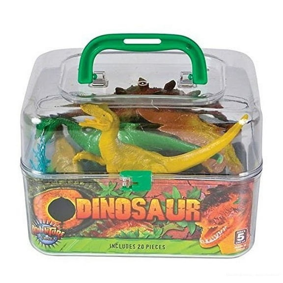 Adventure Planet Dinosaur Set with Carrying Case, 20-Piece