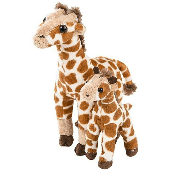 Adventure Planet Educationall Mini Birth of Life Giraffe with Baby Plush Stuffed Animal Set