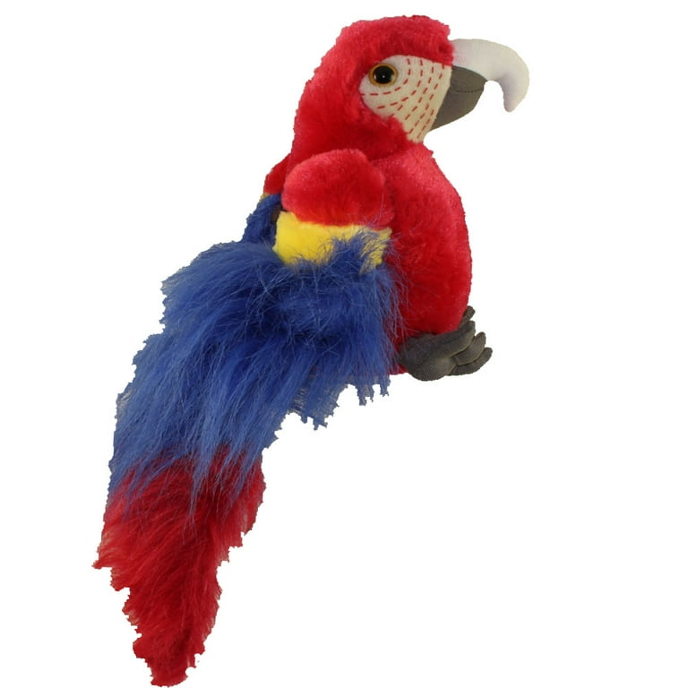 Adventure Planet Plush Animal Den MACAW BIRD (Scarlet Red