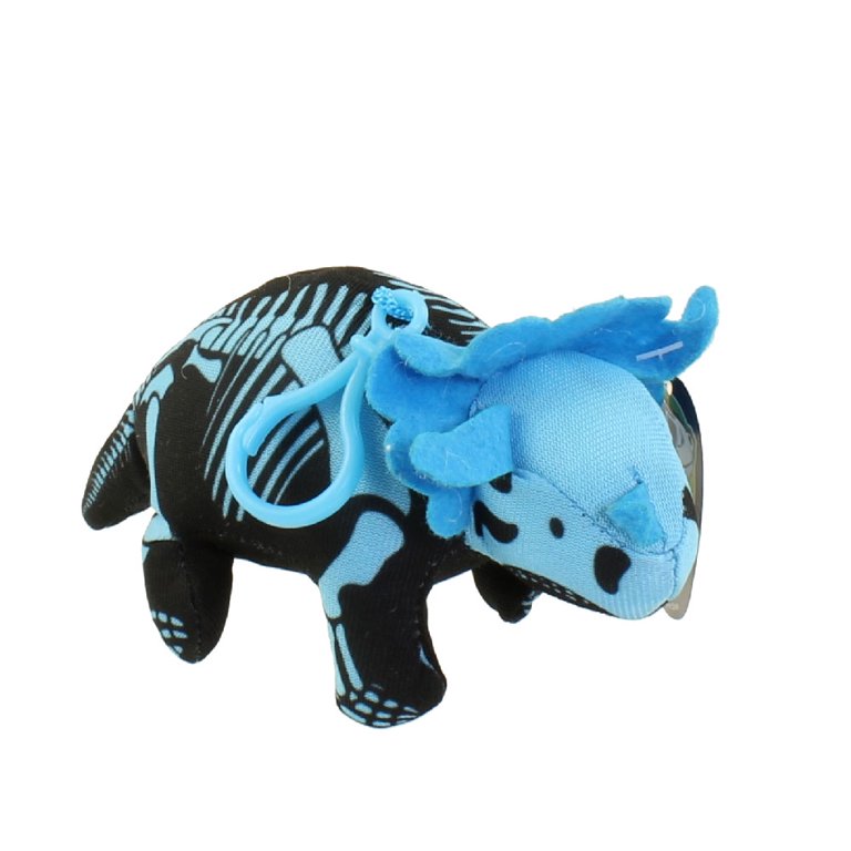 Adventure Planet Plush Skeledons - TRICERATOPS (Clip - 5 inch