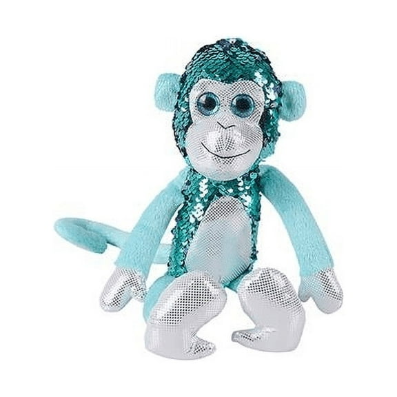 Adventure Planet Sequinimals Plush - MONKEY (Sequin - Purple & Teal) (15 inch)