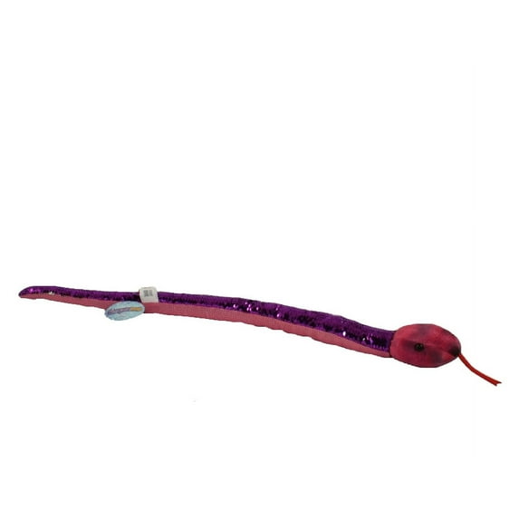 Adventure Planet Sequinimals Plush - SNAKE (Sequin - Purple & Silver) (26 inch)