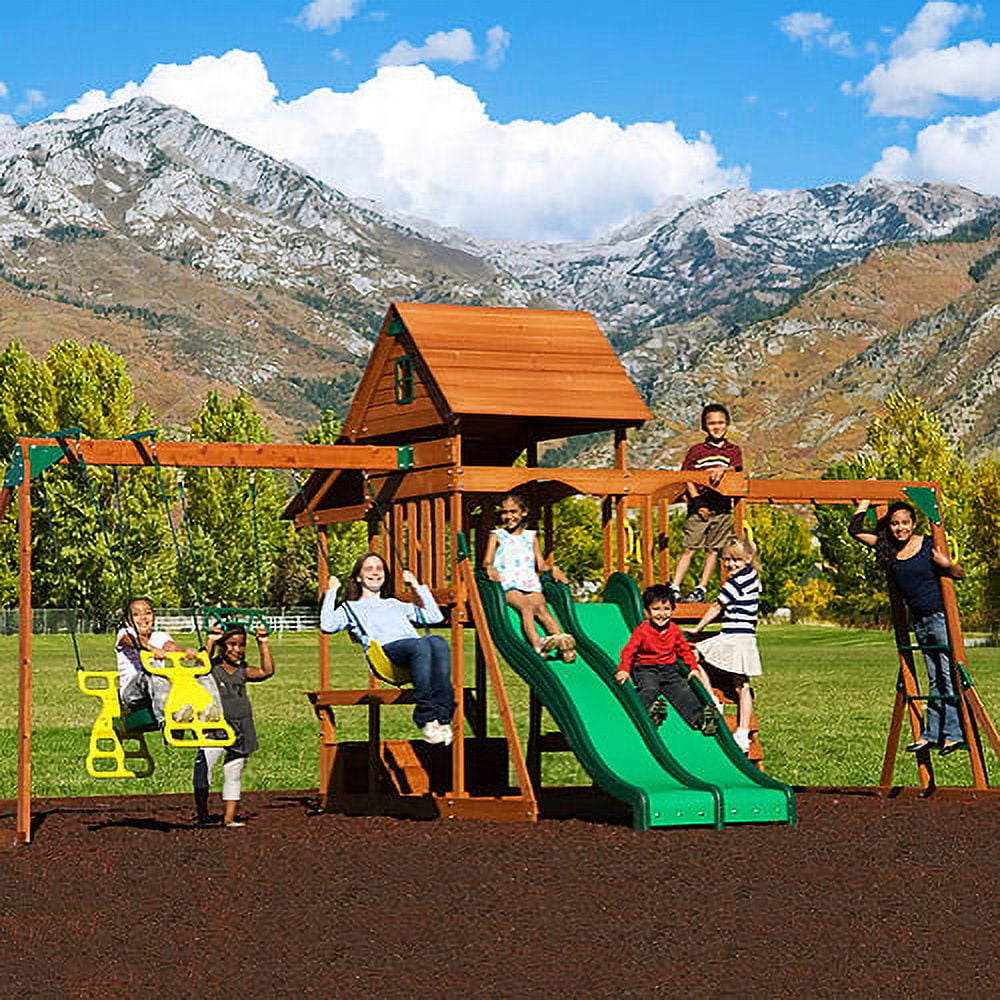 Adventure Playsets Aurora Wooden Swing Set