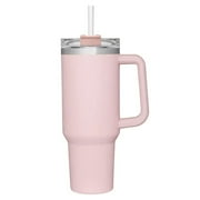 Adventure Quencher Travel Tumbler with Straw, Stainless Steel Insulated Cup, Maintains Heat Cold Ice for Hours?Not Stan ley?