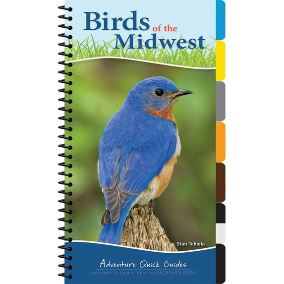 Adventure Quick Guides Birds of the Midwest: Identify Backyard Birds with Ease, (Spiral-Bound)