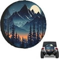 thumbnail image 1 of Adventure RV Spare Tire Cover Suitable for RV Truck SUV Trailers Camper Off-Road Vehicle Adjustable Elastic Tire Cover, 1 of 10