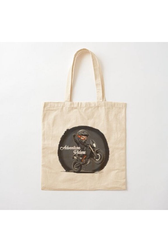 Adventure Riders Ktm Canvas Tote Bags, Reusable Shopping Bag