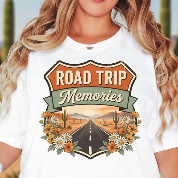 Adventure Road Trip Memories Shirt Retro Wanderlust Graphic Tee Camping Vacation Outfit Sh