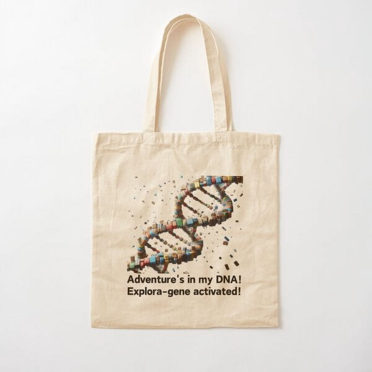 Adventure'S In My Dna: Explora-Gene Activated! Cotton Tote Bag Canvas ...
