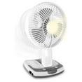 Adventure Series Rechargeable Desk/Wall Fan with LED Work Lamp