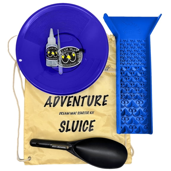 Adventure Sluice Box 7 Piece Gold Pan Kit | Gold Prospecting Equipment