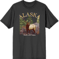 thumbnail image 1 of Adventure Society Alaska Crew Neck Short Sleeve Adult T-shirt
-XXL-Charcoal, 1 of 3