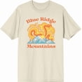 thumbnail image 1 of Adventure Society Blue Ridge Mountains Natural Men's Crew Neck Short Sleeve Tee-Medium, 1 of 2