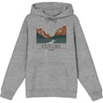 thumbnail image 1 of Adventure Society Explore Utah Adult Heather Gray Long Sleeve Hoodie-Medium, 1 of 2