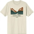 thumbnail image 1 of Adventure Society Explore Utah Adult Natural Crew Neck Short Sleee Tee-Large, 1 of 2