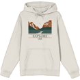 thumbnail image 1 of Adventure Society Explore Utah Adult Sand Long Sleeve Hoodie-Medium, 1 of 2
