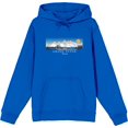 thumbnail image 1 of Adventure Society Grand Teton Wyoming Adult Blue Long Sleeve Hoodie-3XL, 1 of 3