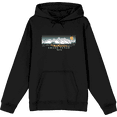 thumbnail image 1 of Adventure Society Grand Teton Wyoming Long Sleeve Adult Hooded Sweatshirt-XL-Black, 1 of 3