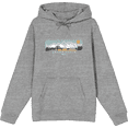 thumbnail image 1 of Adventure Society Grand Teton Wyoming Long Sleeve Adult Hooded Sweatshirt-XS-Heather Gray, 1 of 3