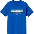 thumbnail image 1 of Adventure Society Grand Teton Wyoming Men's Blue Crew Neck Short Sleeve Tee-Medium, 1 of 1