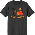 thumbnail image 1 of Adventure Society Happy Camper Charcoal Men's Crew Neck Short Sleeve Tee-XXL, 1 of 2