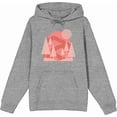 thumbnail image 1 of Adventure Society Mountain & Pine Trees Heather Gray Adult Long Sleeve Hoodie-XL, 1 of 3
