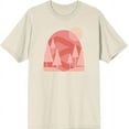 thumbnail image 1 of Adventure Society Mountain & Pine Trees Natural Men's Crew Neck Short Sleeve Tee-Small, 1 of 2