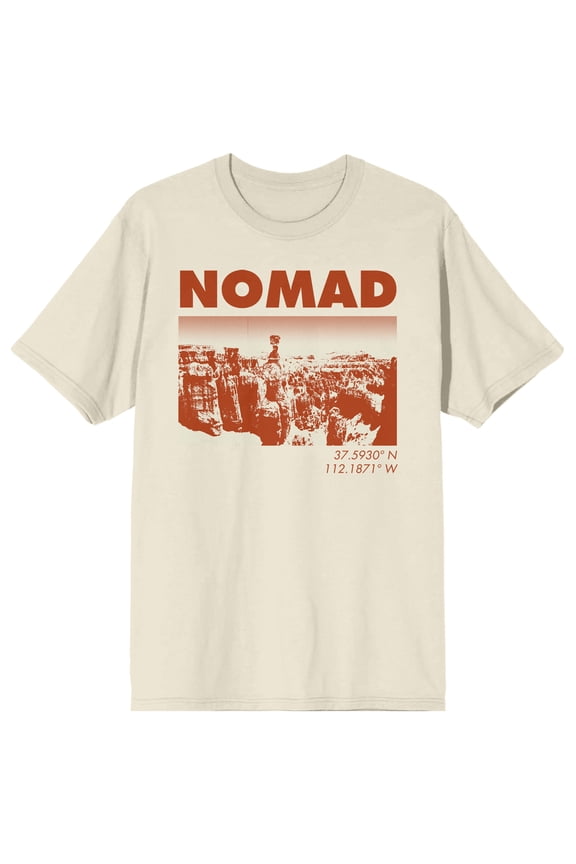 Adventure Society Nomad Canyon Landscape Men's Natural T-Shirt-Small