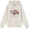 thumbnail image 1 of Adventure Society Sedona Arizona Long Sleeve Adult Hooded Sweatshirt-XL-Sand, 1 of 3