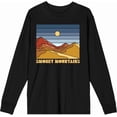 thumbnail image 1 of Adventure Society Smokey Mountains Black Adult Crew Neck Long Sleeve Tee-XS, 1 of 3