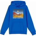 thumbnail image 1 of Adventure Society Smokey Mountains Blue Adult Long Sleeve Hoodie-Medium, 1 of 3
