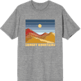 thumbnail image 1 of Adventure Society Smokey Mountains Heather Gray Men's Crew Neck Short Sleeve Tee-Medium, 1 of 2