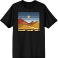 thumbnail image 1 of Adventure Society Smokey Mountains Men's Black Crew Neck Short Sleeve Tee-Medium, 1 of 2