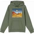 thumbnail image 1 of Adventure Society Smokey Mountains Olive Adult Long Sleeve Hoodie-XXL, 1 of 3