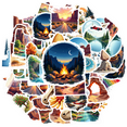 thumbnail image 1 of Adventure Stickers Landscape Nature Stickers Travel Decals for Luggage Suitcase Notebook, 1 of 9