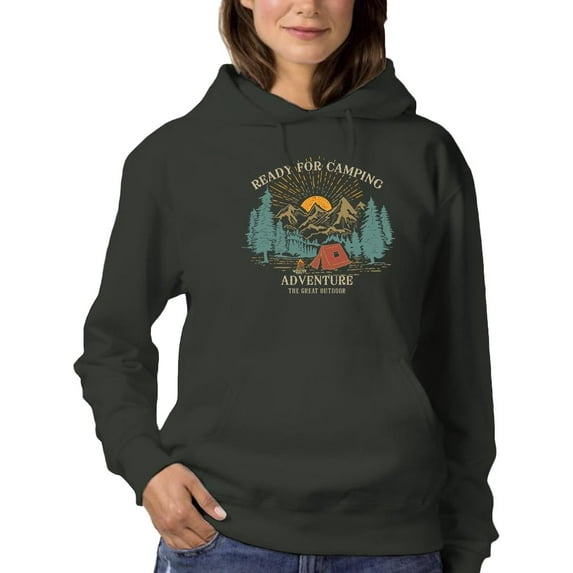Adventure The Great Outdoor Hoodie Women -Image by Shutterstock, Female Small