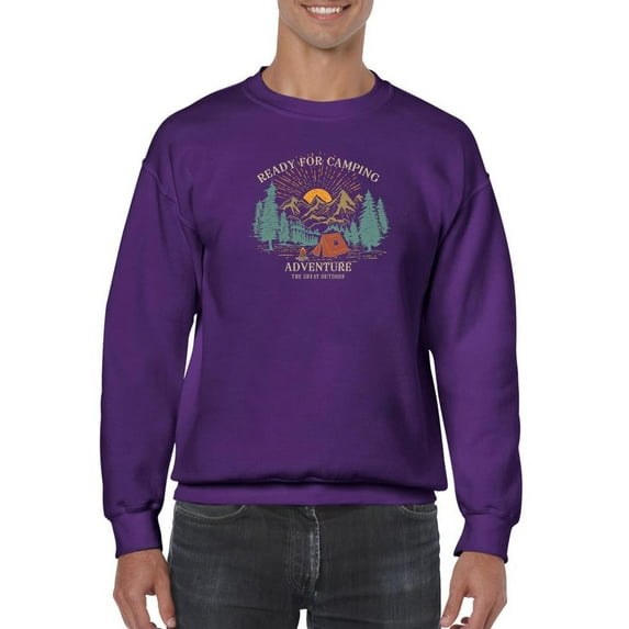 Adventure The Great Outdoor Sweatshirt Men -Image by Shutterstock, Male 4X-Large