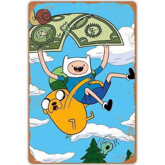 Adventure Time 35 Piece Wooden Jigsaw Puzzle for Adults -Cute Cartoon Game Educational Brain Teaser Wall Art, Stress Relief Home Decor & Intellectual Holiday Gift