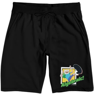Adventure Time Algebraic Adult Black Sleep Pajama Shorts -XXL