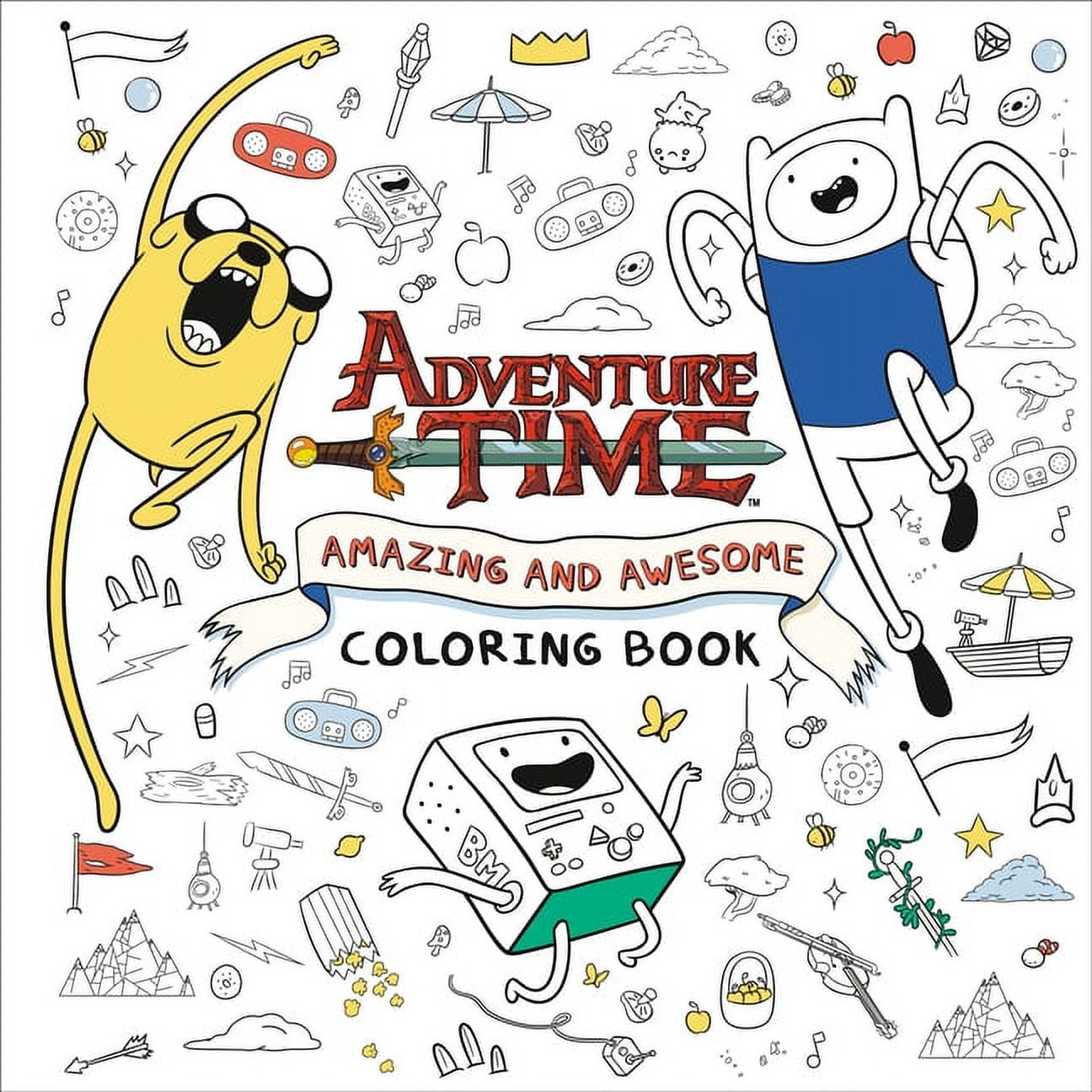 Adventure Time: Amazing and Awesome Coloring Book, (Paperback)
