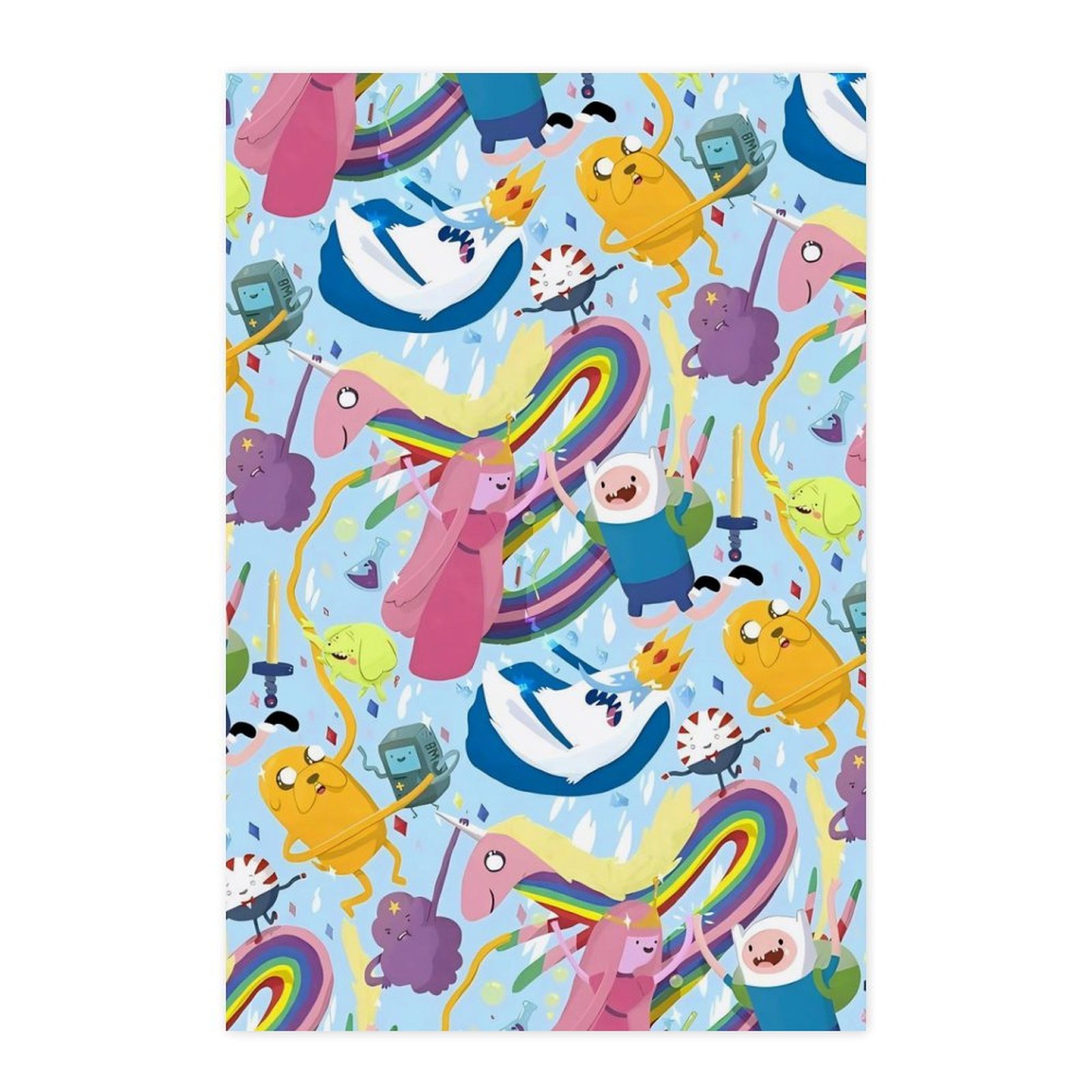 Adventure Time Anime stickers posters wall decoration 40*60（cm ...