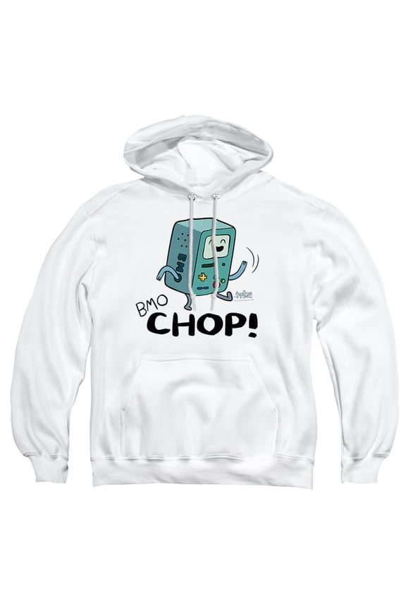 BMO Chop Unisex Adult Pull-Over Heather Hoodie, 2X-Large, White