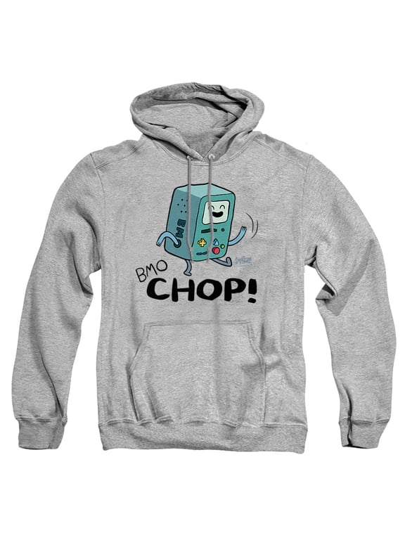 BMO Chop Unisex Adult Pull-Over Heather Hoodie, Small, Athletic Heather