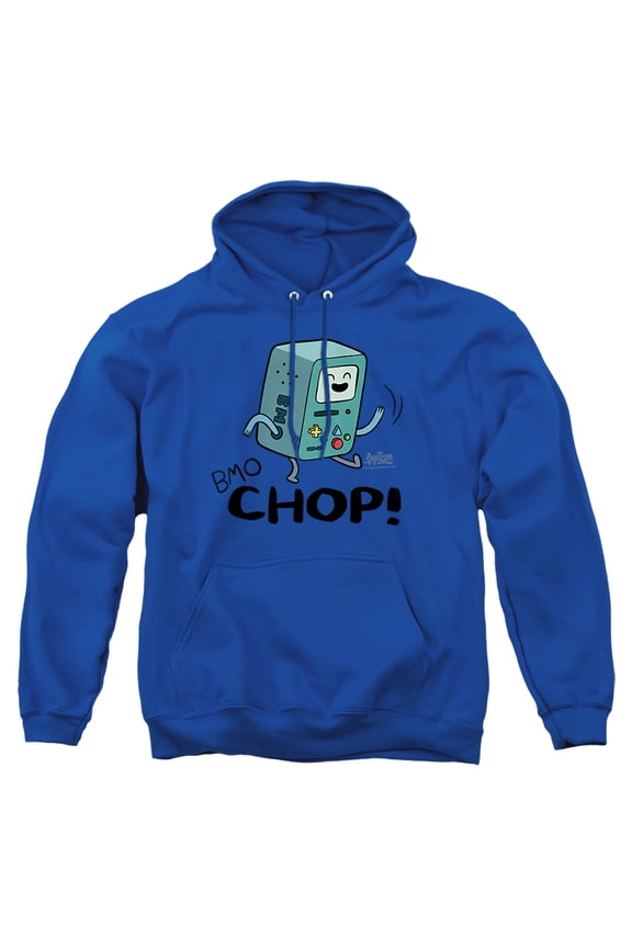 BMO Chop Unisex Adult Pull-Over Heather Hoodie, Small, Royal